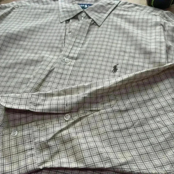 Vintage 90s Polo Ralph Lauren Blake XL Pony Plaid Pattern Casual Button Down - Picture 6 of 6